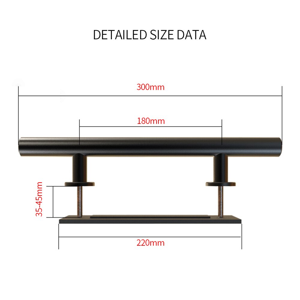 12" Sliding Barn Door Handle Heavy Duty Pull and Flush Door Handle Hardware Set Recessed Pull Adapter door thickness 35MM-45MM
