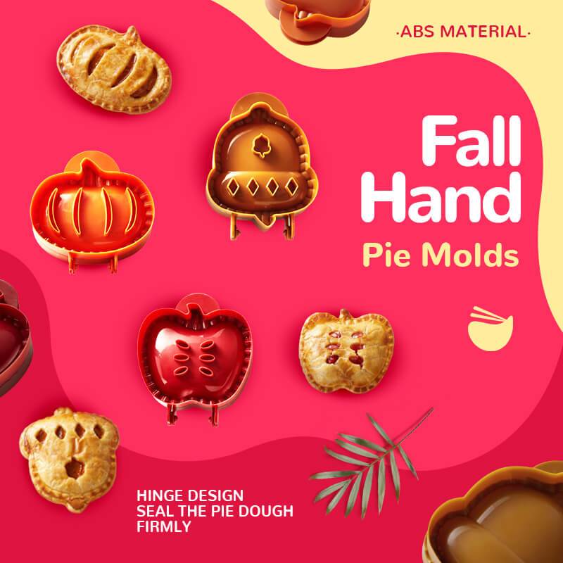 Fall Hand Pie Mallen Feestelijke Apple Pompoen Acorn Vormige Bakvorm Cut &amp; Roll Diy Keuken Accessoires
