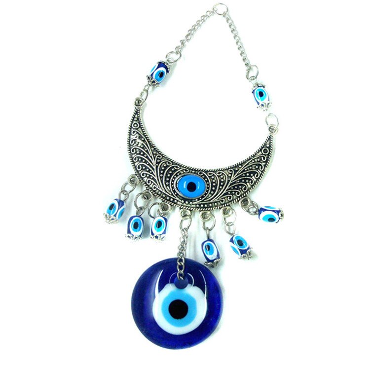 Style turc bleu oeil pendentif mauvais oeil tenture murale turquie ornement alliage bijoux garder des accessoires sûrs: Default Title