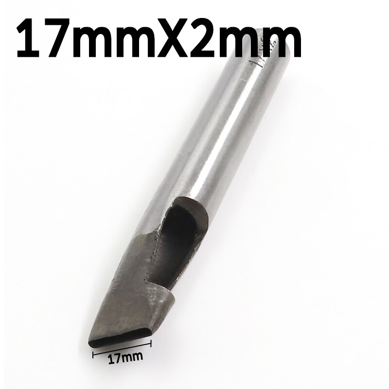 Leder Elliptischen Loch Punch Oval Winkel Abstand Gürtel Stanzen Werkzeuge DIY Handwerk Leder Puncher Loch Bohren Werkzeug Kunststoff Werkzeuge: 17mmX2mm