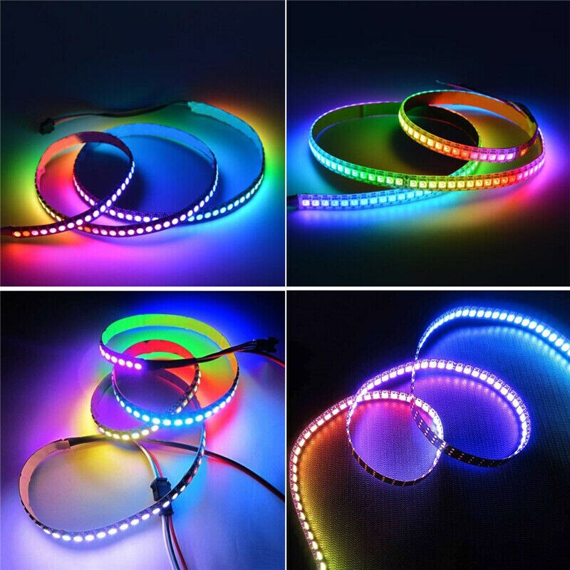 Ws2812B 5050Smd 144 Led Light Strip Met Ingebouwde Rgb Ic Individuele Adresseerbare Dc