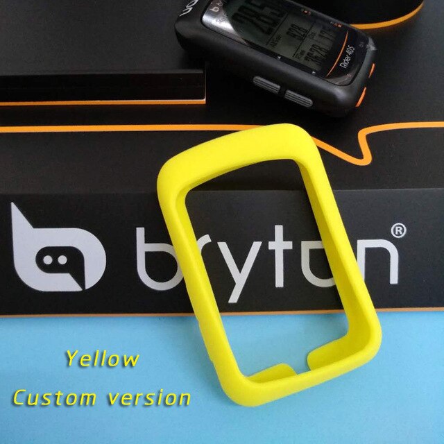Bryton – housse de protection en caoutchouc pour ordinateur de vélo, avec film HD (pour Bryton 450 410 405 410), 450: Yellow