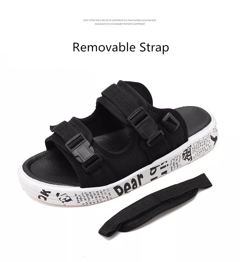 Męskie sandały na co dzień, klapki, letnie buty gladiatorki, plażbyć winnym sandały męskie, outdoorowe, z odkrytymi palcami, odpinanym paskiem, sandały męskie eva