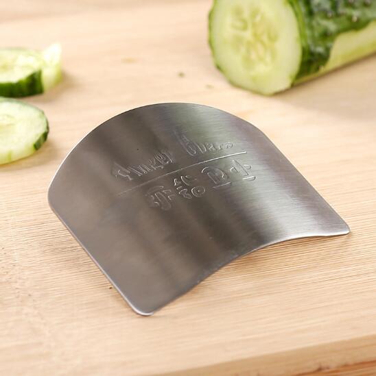 Cut finger protection device for kitchen cooking gadget utility proof stainless steel chopping hand guard LYQ