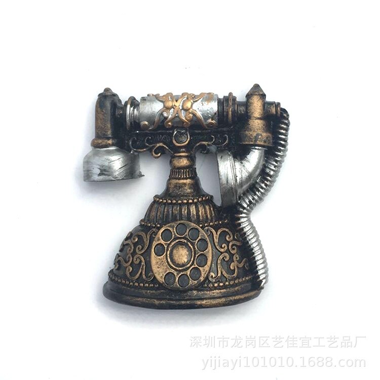 Chinese Style Vintage Fridge Magnets Antique TV Motor Movie Projector 3D Refrigerator Home Kitchen Decoration Tourist Souvenirs