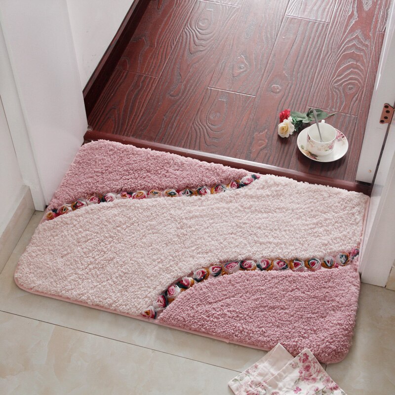 Woondecoratie pluche zachte warme vloermatten 40*60cm badmatten antislip badmatten waterabsorptie badkamer toiletmatten tapijtset