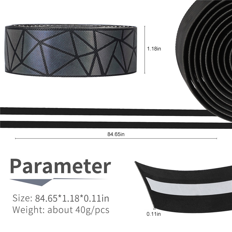 2.2cm cykel reflekterande styrband tejp cykel cykel bar wrap tejp halk absorberar svett styret tejp cykeltillbehör