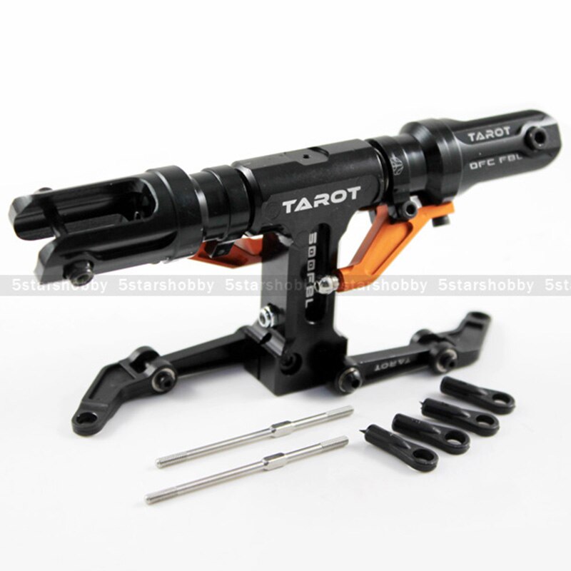 Tarot 500 Flybarless Main Rotor Head for Trex 500 Helicopter Black & orange color