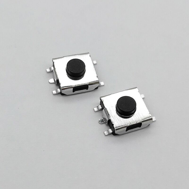 TS-E001 Touch Schakelaar 6.2*6.2*3.1 Vijf-Voet Zwarte Knop Knop 6X6X3.1 Platte Seat Patch Diy Handgemaakte Accessoires