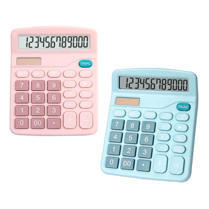 M17F Financial Accounting Tools 12 Digits Electronic Calculator Large Screen Calculators Home Office School Calculators
