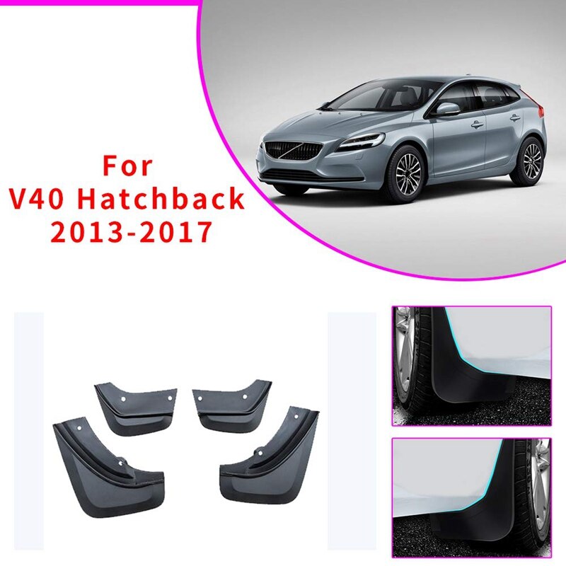 Mud Flaps Mudguards for VOLVO V40 Hatchback Front Rear Guards Car Fender 4Pcs