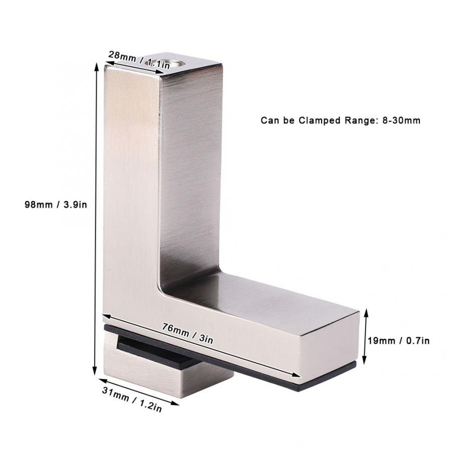 Clamp Glass Shelf F Type Glass Shelf Bracket Adjustable Adjustable Glass Shelf Clip Zinc Alloy Corner Bracket