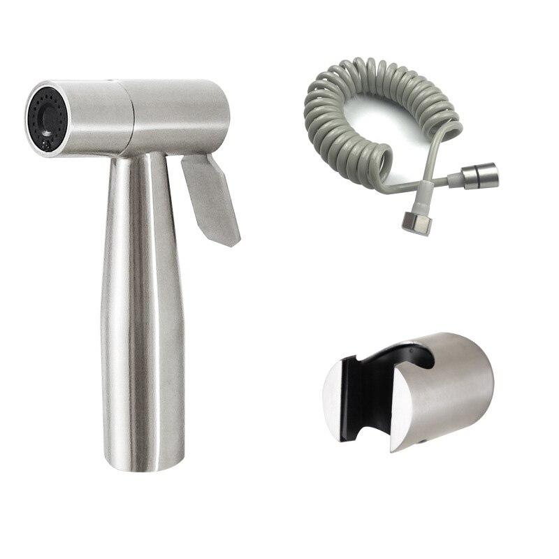 Stainless Steel Toilet Bidet Tap Jet Set Hand Held Shower Bathroom Sprayer Hygienic Shower Spray Gun Home Bathroom Bidet Faucet: Style 3