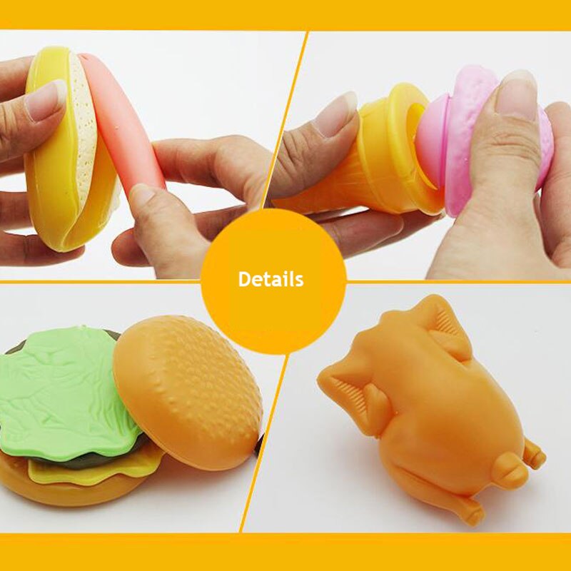Plastic Snelle Voedsel Speeltoestel Mini Hamburg Frieten Dog Ijs Cola Voedsel Speelgoed Voor Kinderen Pretend Play voor Kids