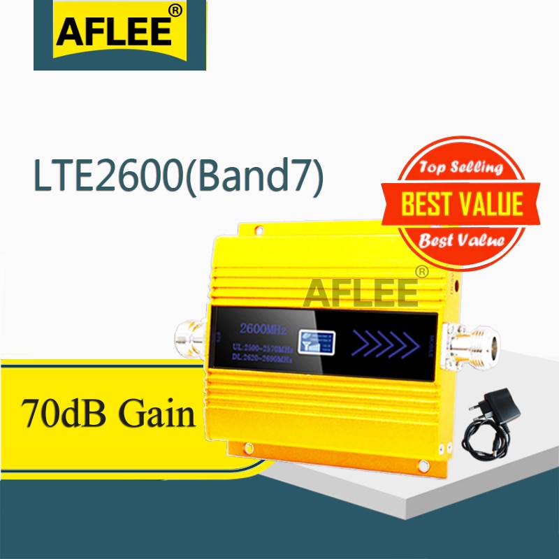 1PCS LTE 2600Mhz 4G Cellular Amplifier B7 FDD LTE 2600mhz 4G Network Mobile Signal Booster 4G CellPhone Signal Repeater