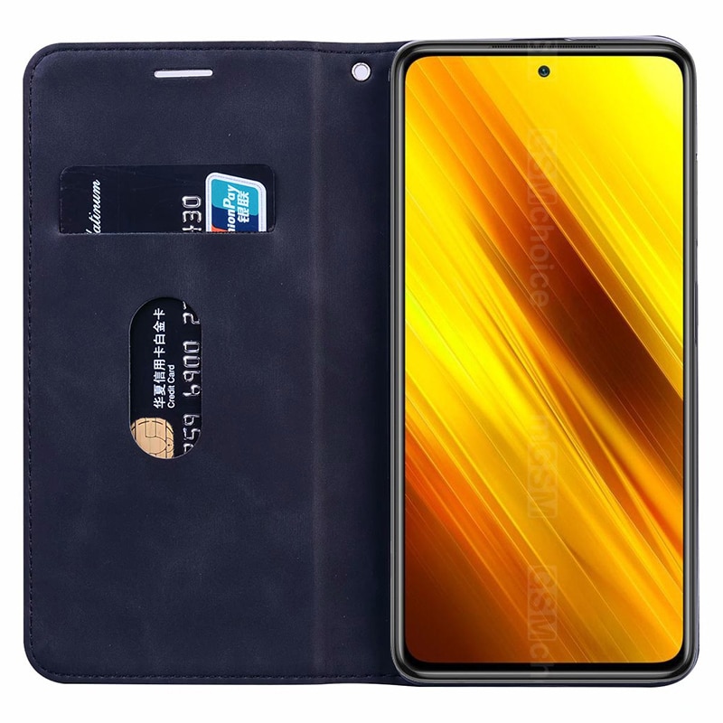 Hoesje voor xiaomi poco  x3 nfc чехол telefoon leren flip stand cover portemonnee hoesje voor pocophone  x3 m2007 j 20cg protect magnetische funda
