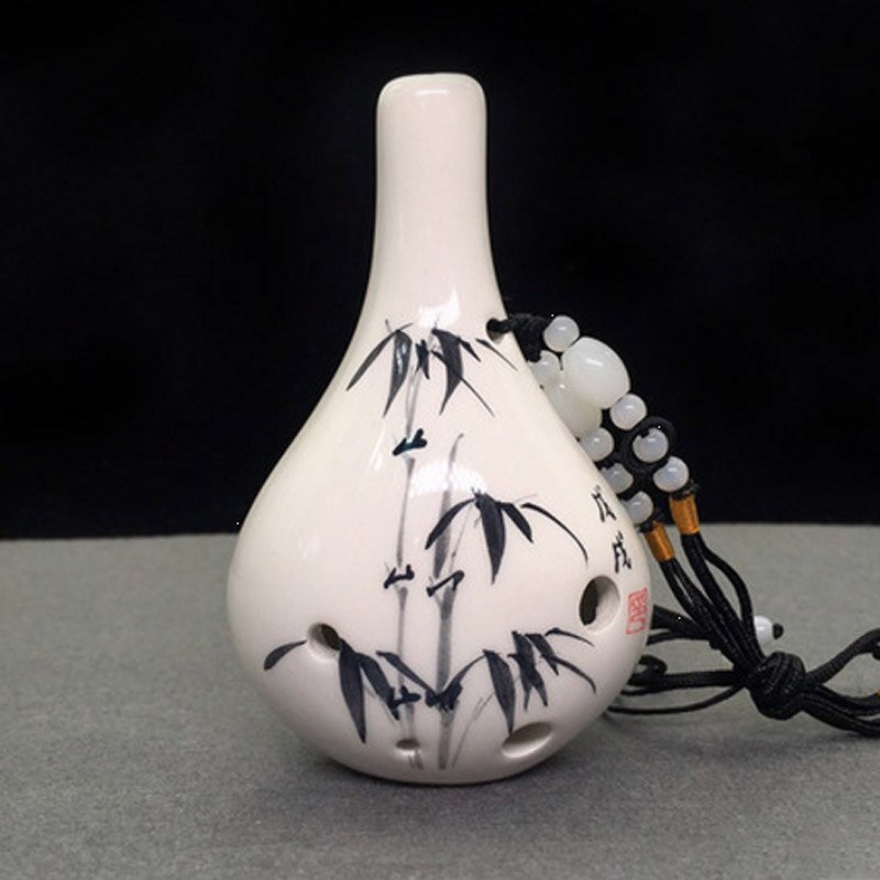 6 holes ocarina upright round bottle instrument for beginners