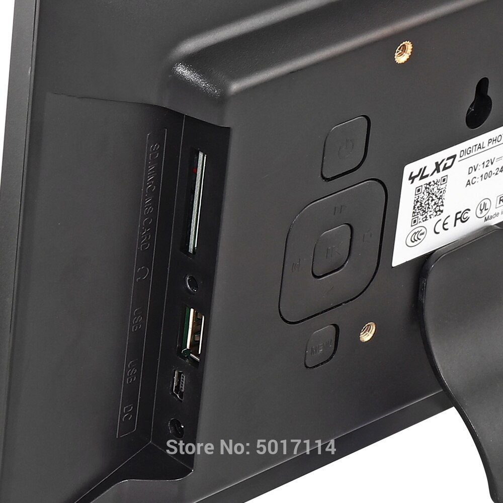 IPS 10 inch Digital Picture Photo Frame Full-View Screen Photo Album 1280*800 Clock Calendar Video Player