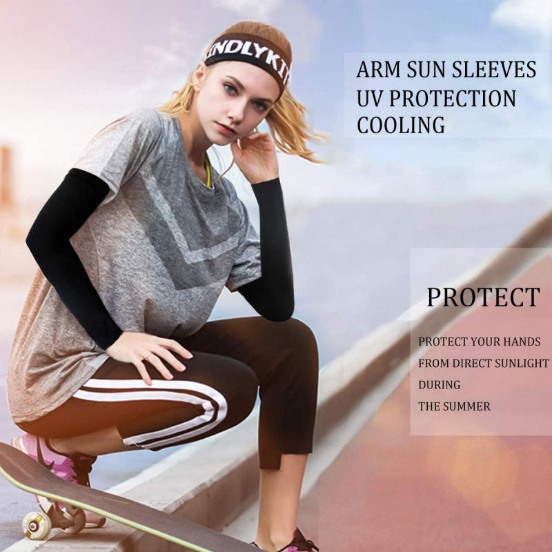 Arm Warmers Outdoor Sports Sportswear Unisex Cooling Arm Sleeves UV Arm Cover for Running Cycling Sports Safety