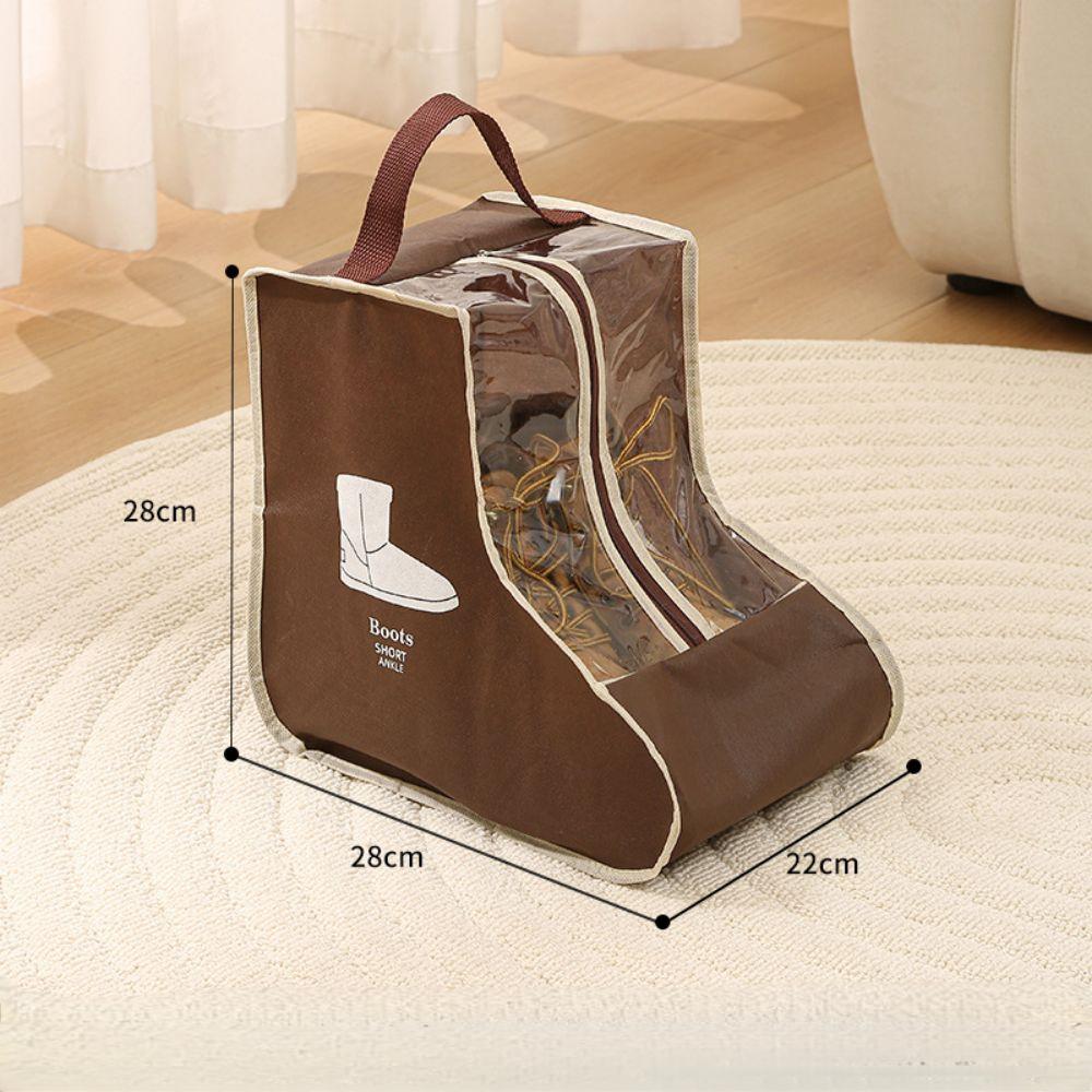 Schoen Opbergtas Thuis Handheld Non-woven Visuele Overschoen Stoflaarzen Korte Laarzen Covers Waterdichte Schoenen Organizer Gods: Geel