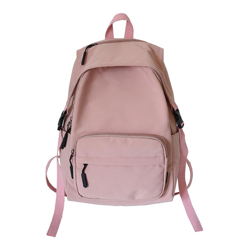 7 farben Nylon Rucksack Wasserdichte Bagpack lässig Rucksack shoudler zurück Pack Schule Taschen Für Teenager Mädchen Mochila Escolar: rosa