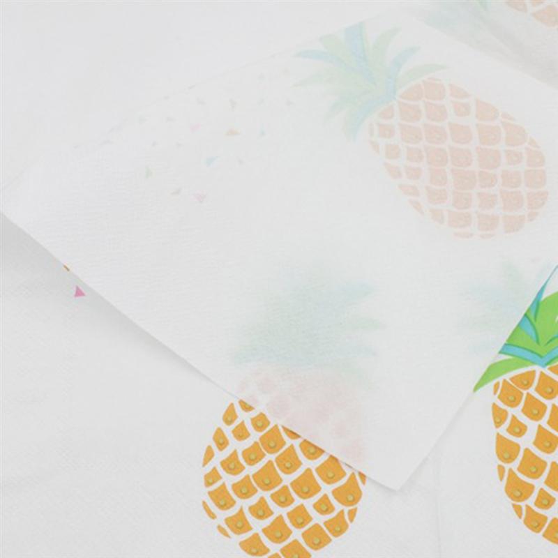 20 Sheets/Pack Servetten Ananas Zachte Feestartikelen Papieren Handdoek Weefsels Voor Bruiloft Verjaardag Festival