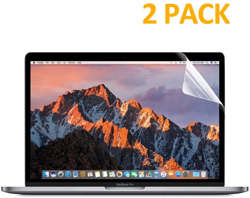 2-Pack Crystal Clear Screen Protector for Macbook Air 13 A1932/A2179/A2337 M1 Chip Macbook Pro 13 inchA2289/A2251/A2159/A1706