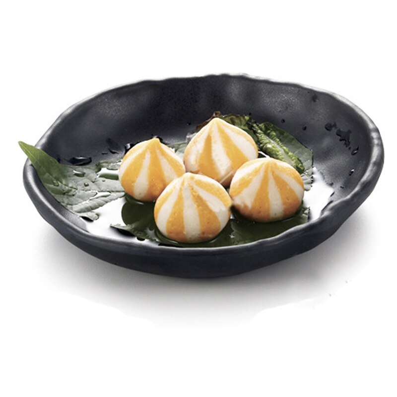 A5 mélamine vaisselle assiette à dîner assiette Larregular plat à soupe avec bouche mélamine porcelaine Imitation vaisselle assiette à rôtir