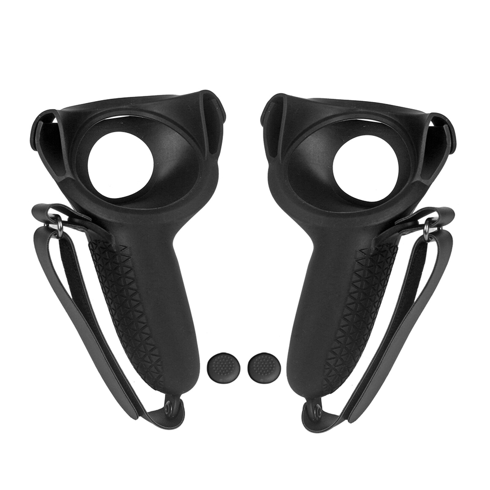 Cubierta de protección para Oculus Quest 2 VR, funda de silicona con mango de controlador VR, funda de rejilla, funda protectora completa para Quest2: Default Title