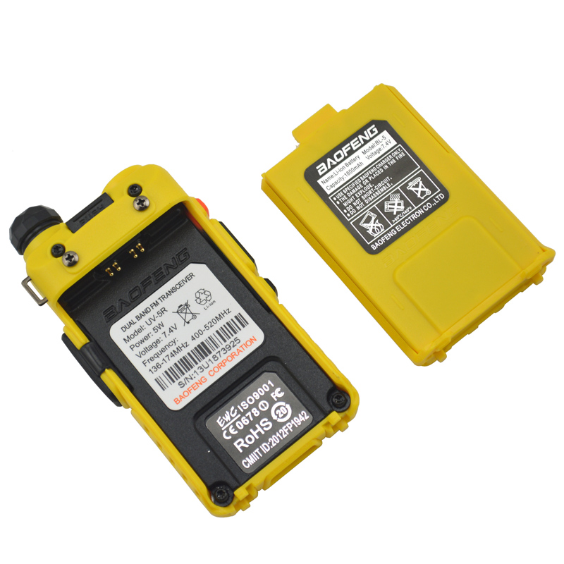 Baofeng bf -uv5r uv -5r dobbeltbånd vhf 136-174 mhz og uhf 400-520 mhz fm toveisradio baofeng wallkie-talkie med gratis ørepropp
