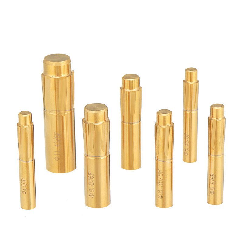 6 Flutes Grooves Spiral Reamer 5.5-11.43mm Push Rifling Button Chamber Helical Machin Break Tool Accessories Machine Reamer