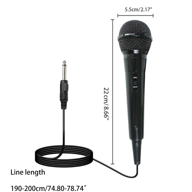 Handheld Microphone Suited for Speakers, Karaoke Singing Machines Cardioid Mic Dynamic Vocal Mic for Outdoor Activity