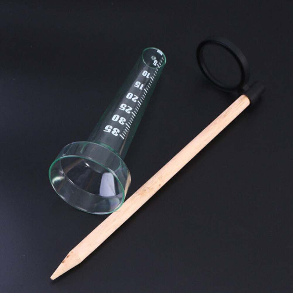 Yard Transparent For Garden Outdoor Water Meter Simple Portable Lawn Home Graduated Quick Read Soil Measuring Tool Rain Gauge