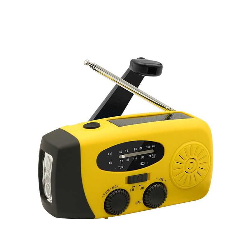Radio portátil de emergencia, manivela Solar de 2000mAh, cargador de teléfono móvil, Radio AM/FM, linterna LED, luz nocturna para interiores y exteriores: Madera