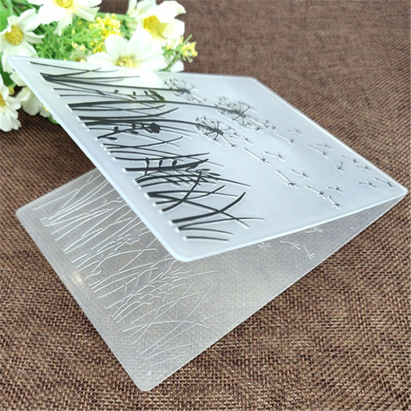 Estampado de diente de león para manualidades, carpeta de plástico en relieve para bricolaje álbum de recortes papel artesanal/suministros de decoración de tarjetas