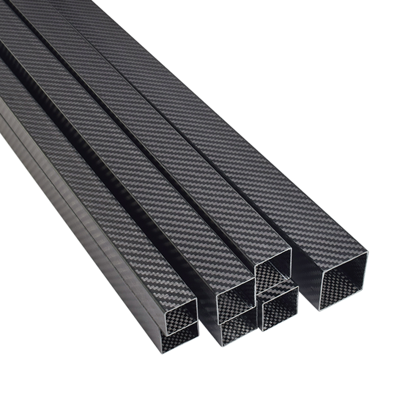 1 Piece Of 3K Full Carbon Fiber Square Tube High Strength Length 500mm OD 8 10 12 15 18 20 22 24 25 26 28mm Twill Matte