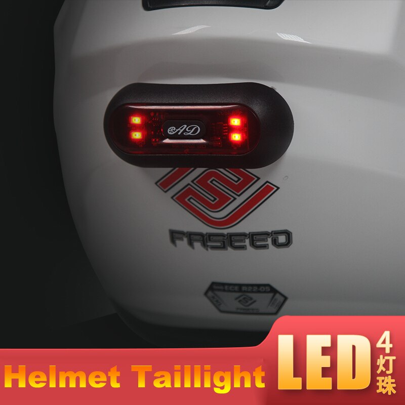 Gpcross Motorhelm Nacht Veiligheid Signaal Waarschuwingslampje Fiets Led Achterlicht Achterlicht Achterlicht Oplaadbare Waterdichte Led