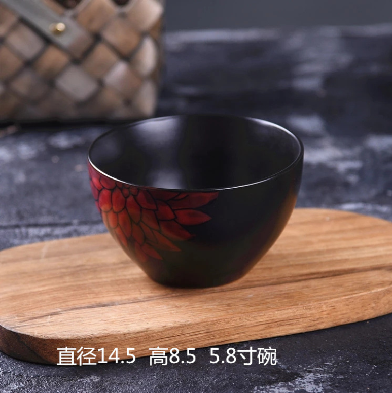 Køkkenudstyr i japansk stil bordservice keramisk plade kinesisk og vestlig madplade keramisk plade middagsplader til hjemmet: 5.8 tommer skål