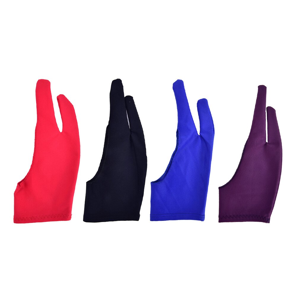 Blau 2 Finger Anti-Verschmutzung Handschuh, sowohl Für Rechts Und Verknüpfungen Hand Künstler Zeichnung Für Alle Grafiken Zeichnung Tablette