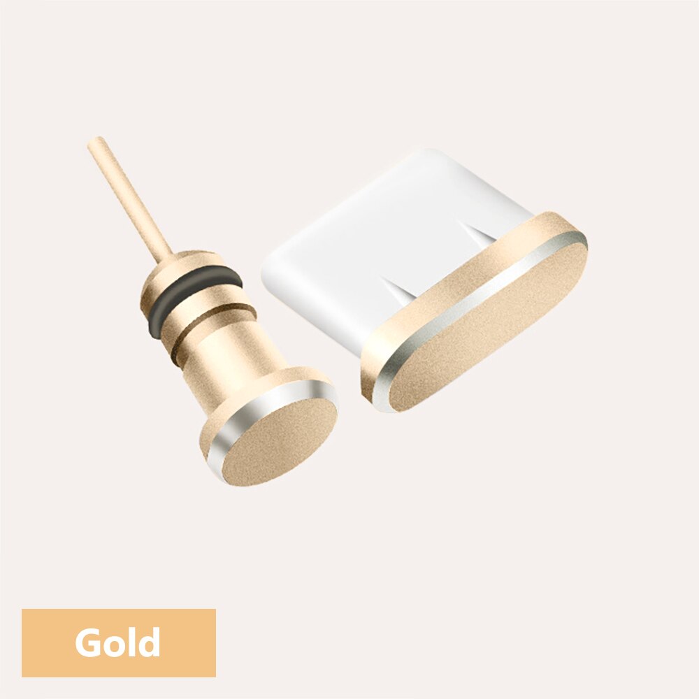 Type C Plug Dust Plug 3.5mm Earphone Jack Sim Card USB Type-C Anti Dust Plug For Samsung S10 S9 S8 Note 8 9 Huawei P10 P20 P30: Silver