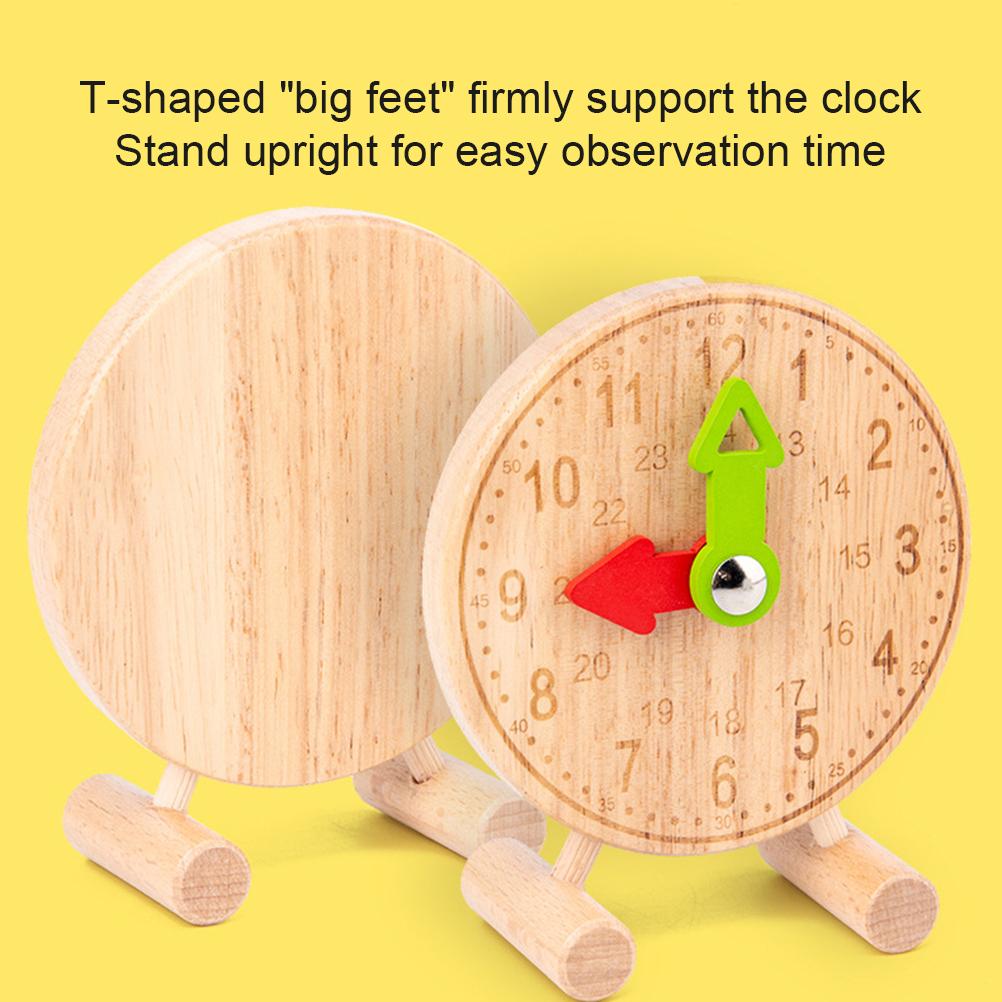 Orologio in legno tempo didattico giocattolo bambini apprendimento orologio digitale cognitivo educazione precoce giocattolo educativo regalo di compleanno