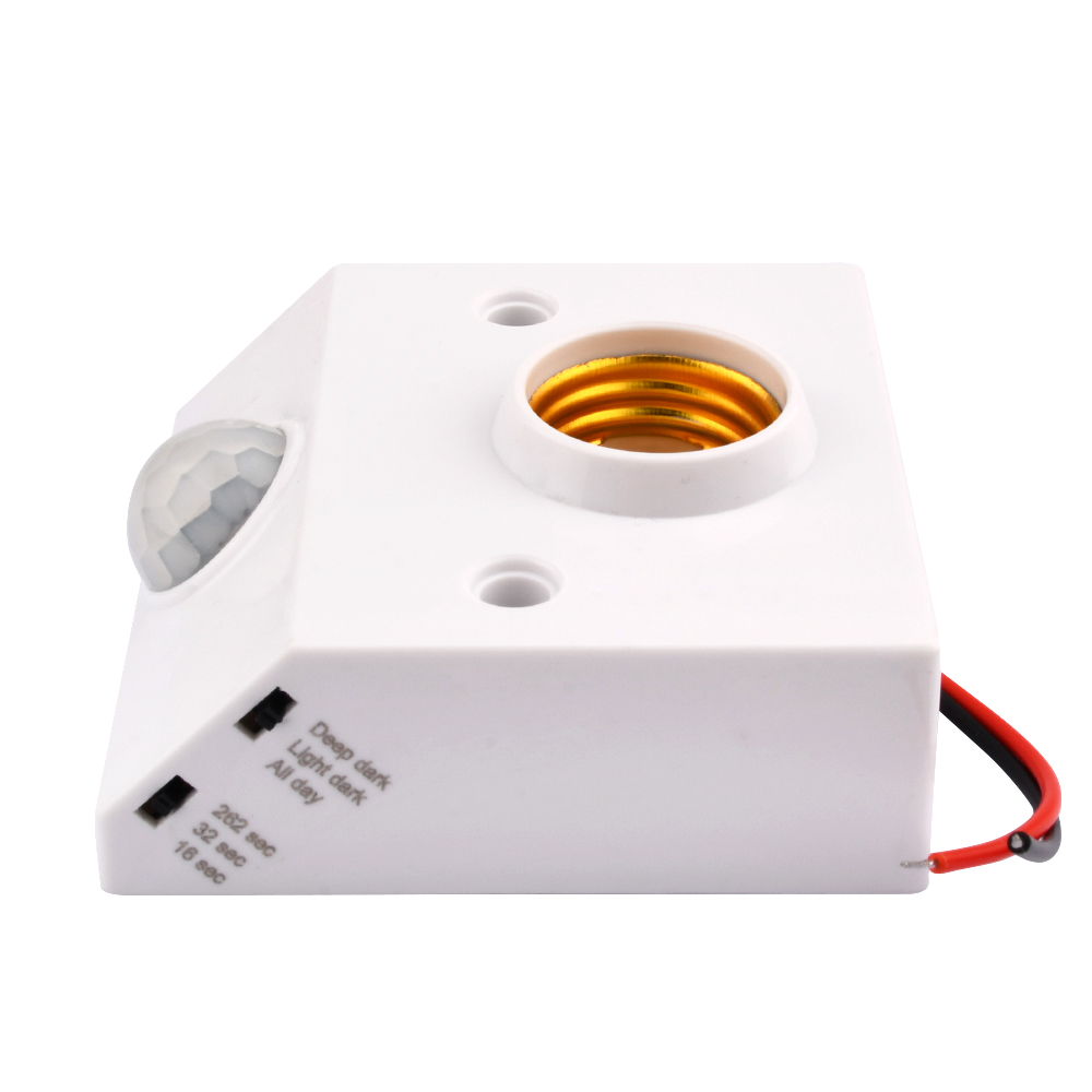 Automatisch Menselijk Lichaam Infrarood Ir Sensor Lamphouder 110-240V E27 Basis Led Lamp Pir Bewegingsdetector Wandlamphouder Socket