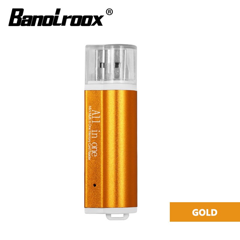 assurance Card Reader for Micro SD card TF M2 MMC MS PRO DUO usb SD Adapter 4 in 1 Micro USB 2.0 Memory Card Reader: Gold