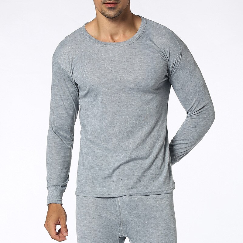 Thermische winter naadloze strakke flexibele lange onderbroeken zelfverwarmende warme ondergoedset ondergoed voor mannen: Koraalrood / Xxxl