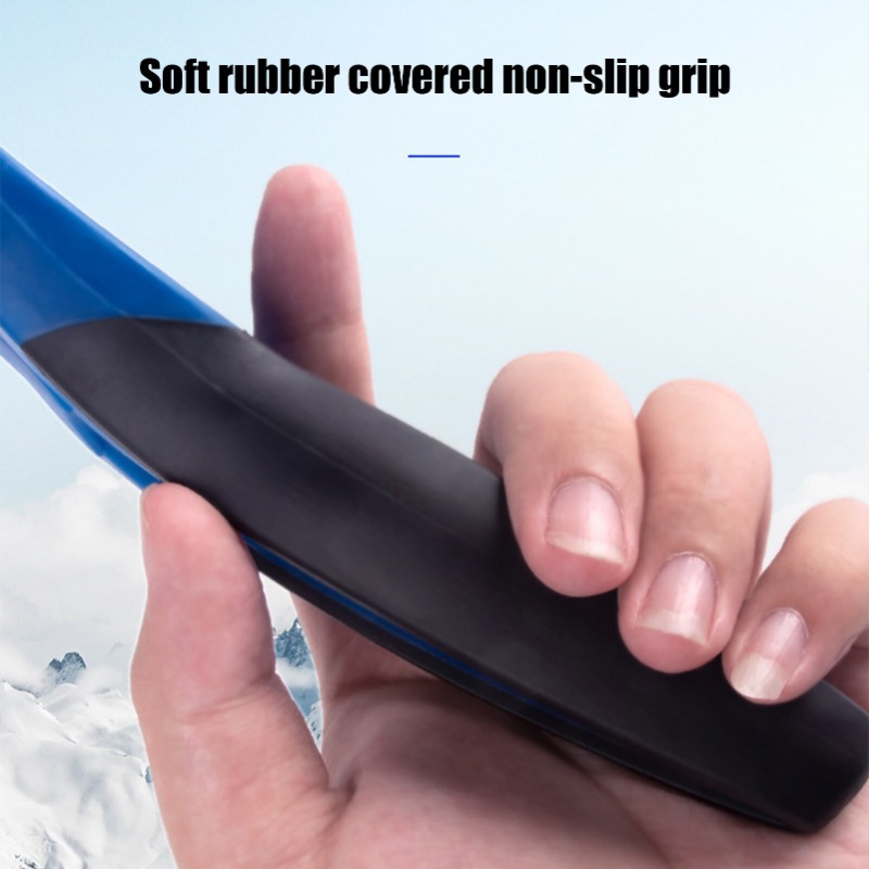 Rascadores de hielo para coche, pala de nieve de silicona para coche, mango suave, eliminación de raspador de hielo, herramientas de limpieza de nieve para invierno, accesorios para automóviles