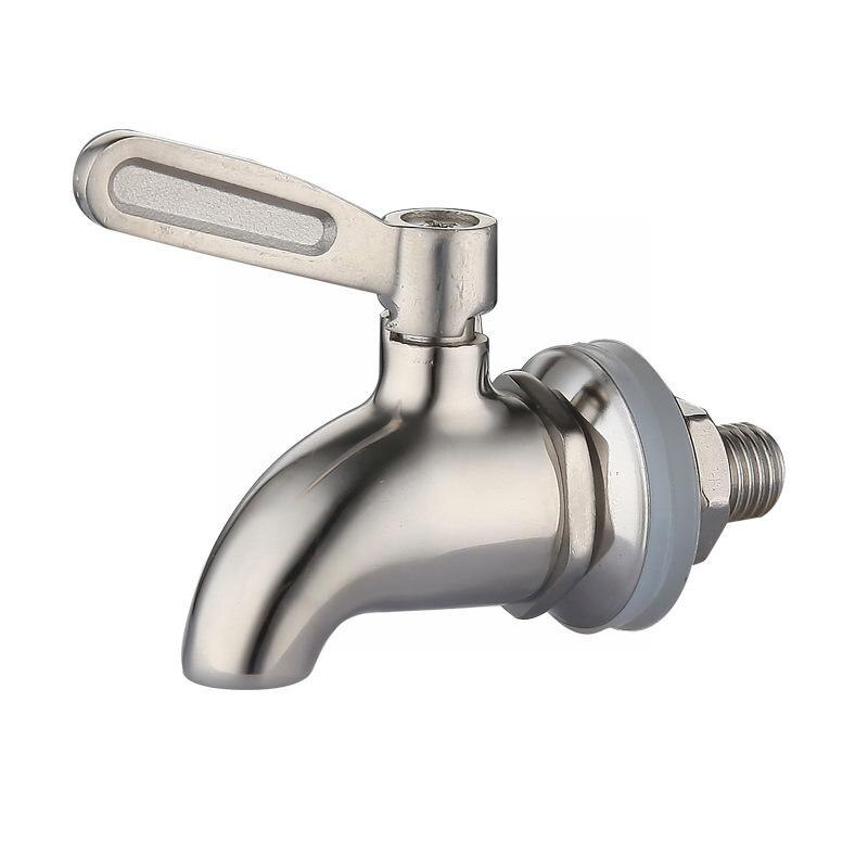 Steel Wine Barrel Faucet Beverage Juice Open Water Faucet Faucet Wine Faucet Faucet Beer Barrel Ball Body Jar K7h2