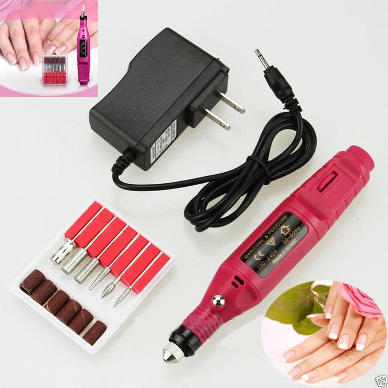 Professionele Manicure Machine Set Elektrische Nail Boor Bits Mill Cutter Nail Art Schuren Bestand Gel Cuticle Remover Keramische Cutter: 08 EU PLUG