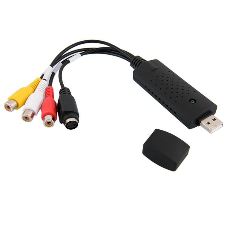 USB 2,0 Easycap captura 1 vía vídeo TV DVD VHS Audio Captura tarjeta adaptadora