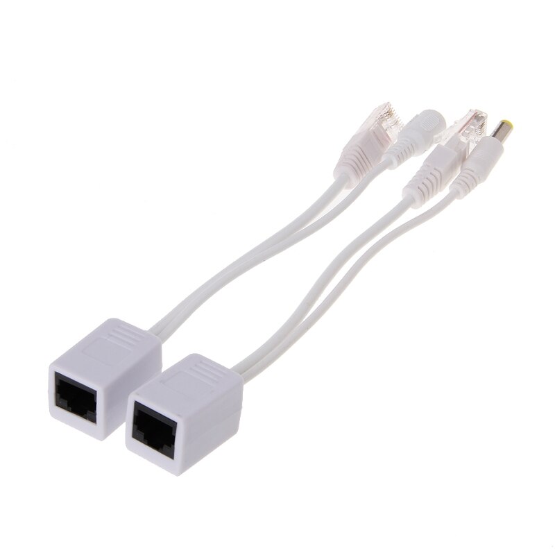 Adaptateur de séparateur de POE RJ45 | Kit de câbles d'alimentation Passive sur Ethernet 12-48V