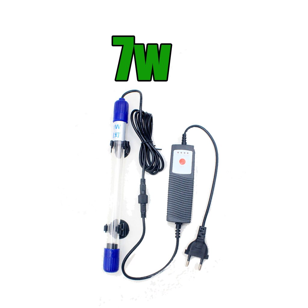 Fish Tank LED Light,Aquarium Lights UV Light EU Green Algae Bloom Clean Lamp Aquarium Water Clean Lamp: 7W
